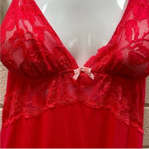 Victoria’s Secret Red/Pink Lace Lingerie Dress - Picture 3 of 4